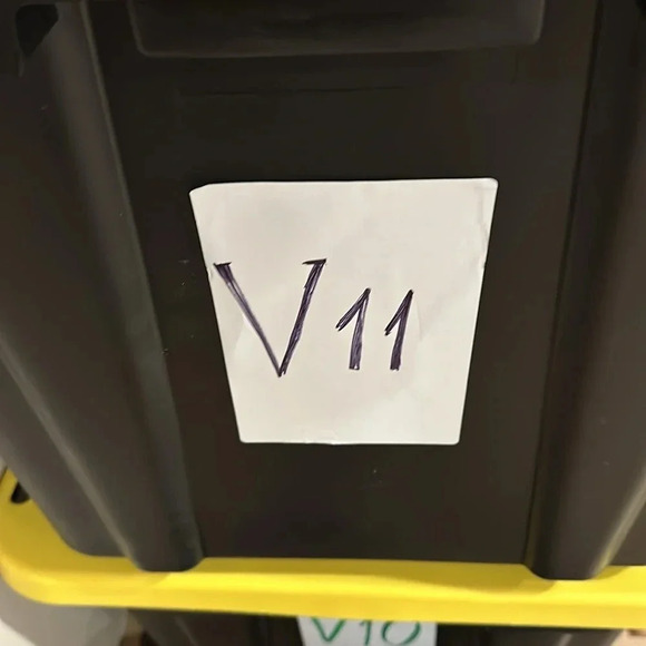 Ladies Double breasted Coat Black/White Button up - Picture 8 of 8